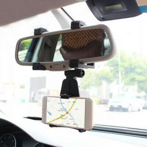    1x Car Accessories Rearview Mirror Holder Mount Stand Cradle For Cell Phone GPS